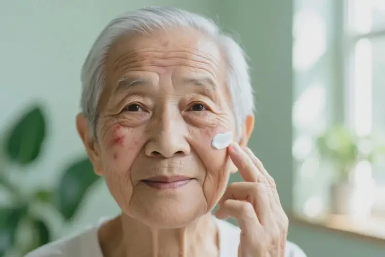 高龄老人脸上偶尔长湿疹能彻底自愈吗(图2)