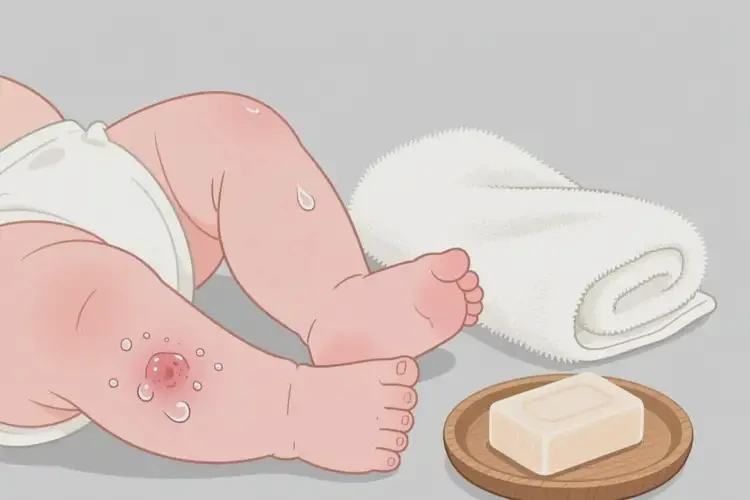 新生兒小腿起濕疹可不可以根治(圖1)