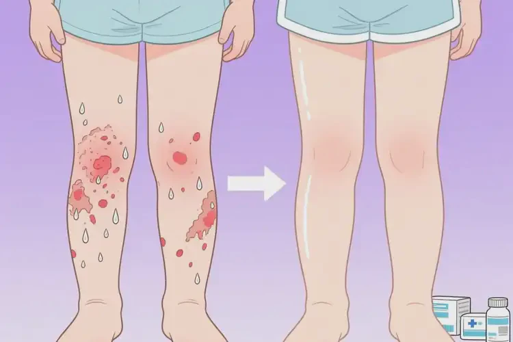 小兒大腿上容易長濕疹可不可以根治(圖1)