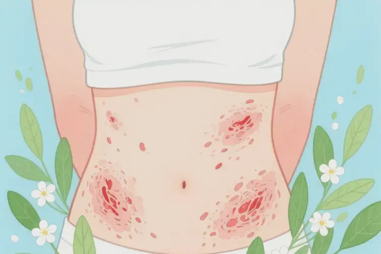 女人肚子上容易長濕疹能不能根治(圖2)
