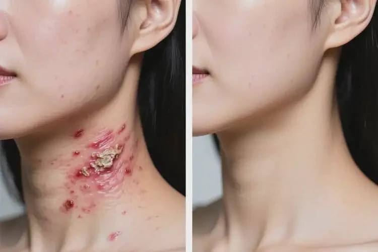 女性脖子上經(jīng)常長濕疹可不可以根治(圖1)