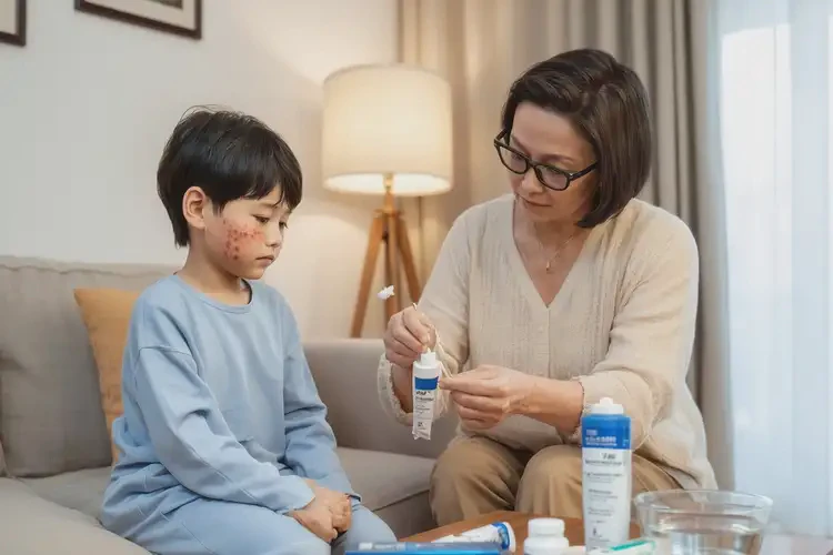 小兒臉上長濕疹可不可以徹底自愈(圖1)