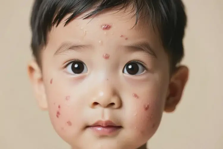 孩子臉上長濕疹不管它會自己自愈嗎(圖2)