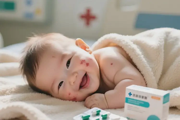 嬰兒面部經(jīng)常長濕疹可不可以根治(圖2)