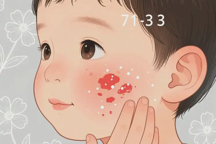 小孩面部偶爾起濕疹不管它會(huì)自己自愈嗎(圖2)