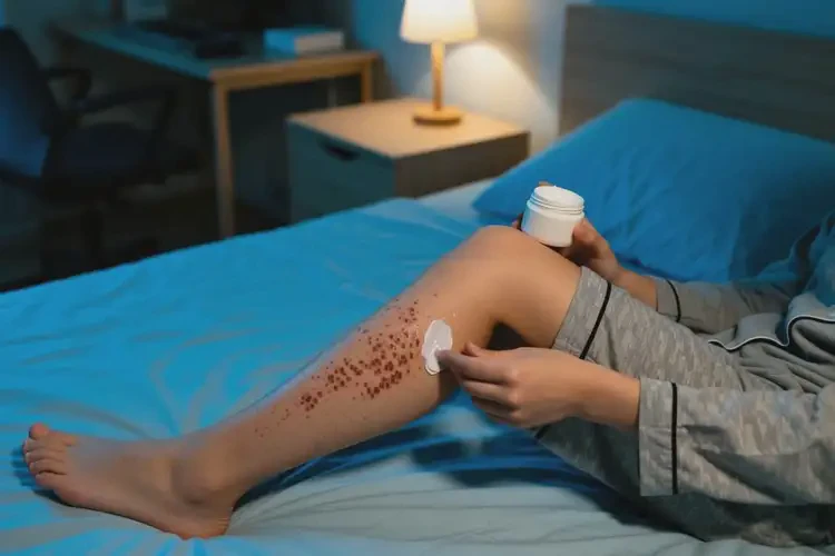 中學(xué)生大腿上偶爾長濕疹能夠徹底治愈嗎(圖1)