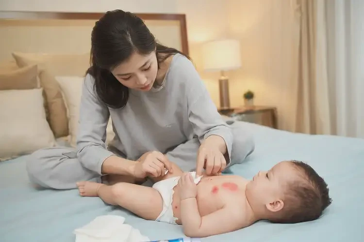 新生兒肚子起濕疹能徹底自愈嗎(圖3)