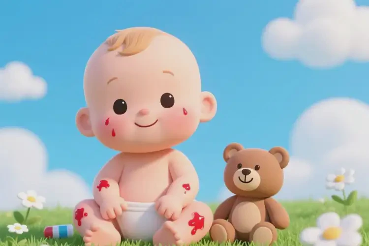 新生兒四肢容易起濕疹可不可以根治(圖1)