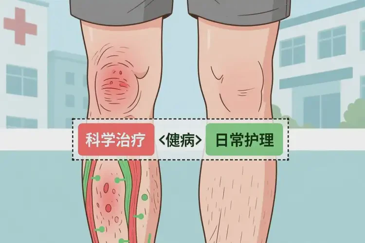 男性小腿偶爾起濕疹可不可以根治(圖1)