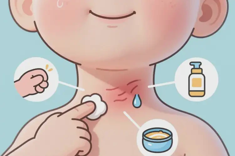 嬰兒脖子經(jīng)常起濕疹可不可以根治(圖1)