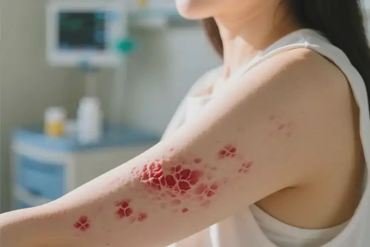 女人手臂容易起濕疹能不能根治(圖4)