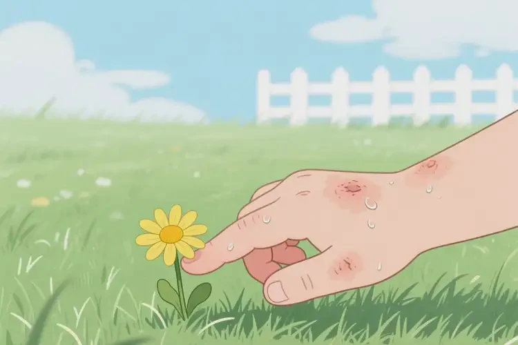 小兒手上偶爾起濕疹不管它會(huì)自己自愈嗎(圖1)