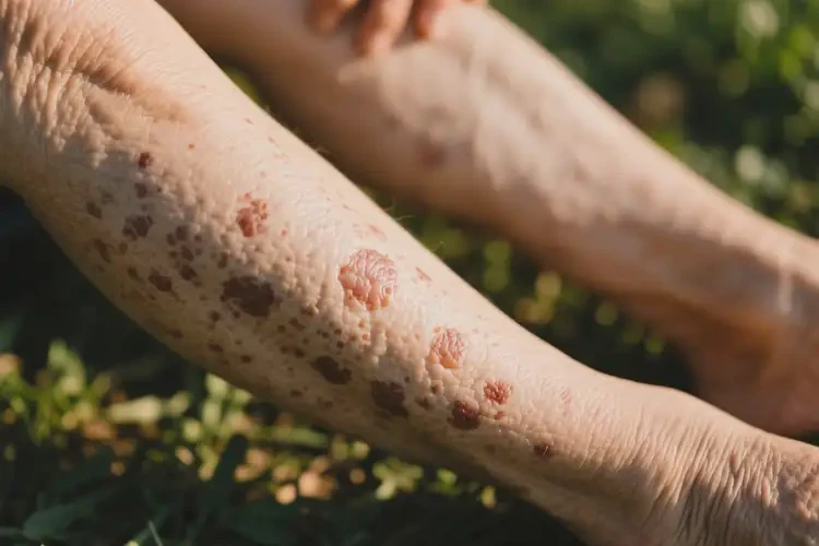 老人大腿有湿疹可不可以根治(图2)