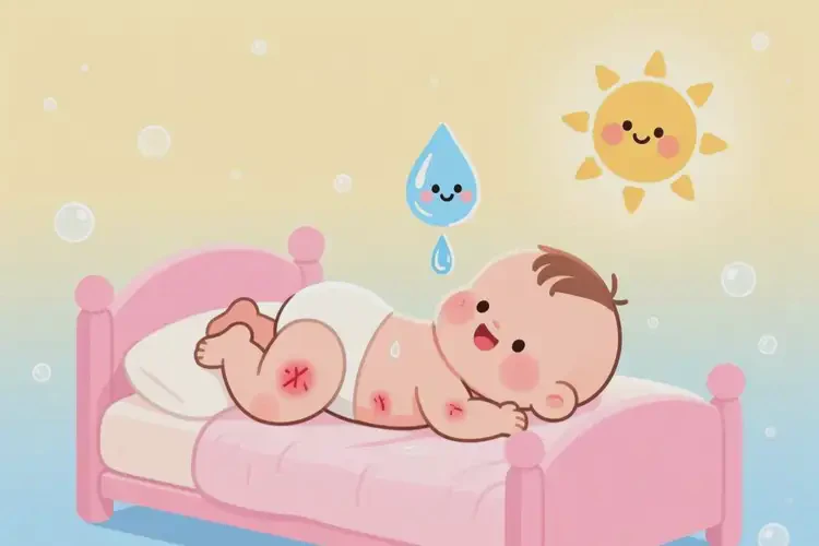 嬰幼兒屁股偶爾長(zhǎng)濕疹可不可以根治(圖1)