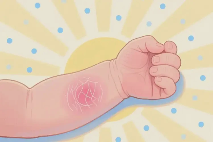 新生兒手臂有濕疹不管它會自己痊愈嗎(圖2)