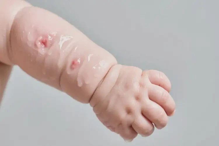 嬰幼兒手臂出濕疹能徹底自愈嗎(圖1)