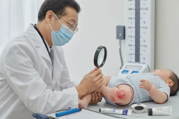 寶寶小腿上出現(xiàn)濕疹可不可以根治(圖2)