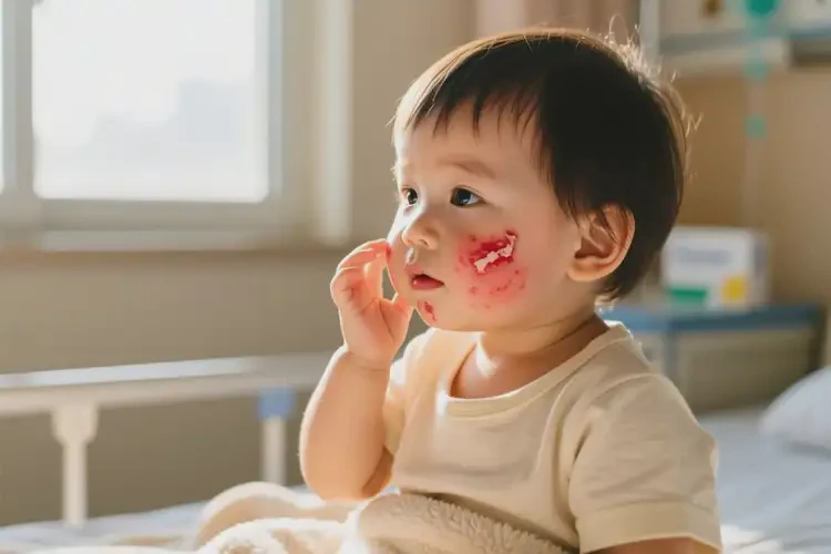 小孩臉上經(jīng)常起濕疹能夠徹底治愈嗎(圖4)