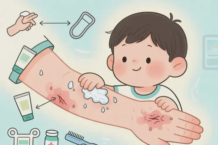 少兒手臂容易起濕疹可不可以根治(圖1)