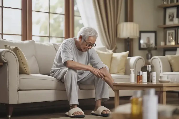 老人小腿出濕疹不管它會自己自愈嗎(圖2)