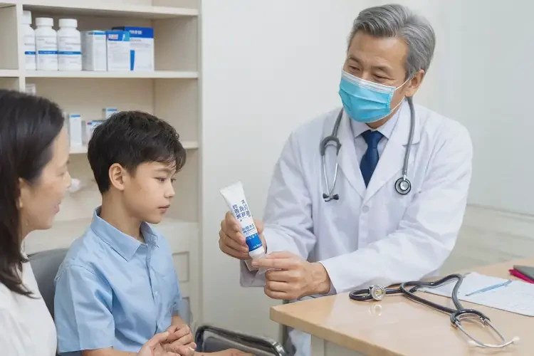 小孩臉上出現(xiàn)濕疹不管它會(huì)自己自愈嗎(圖1)