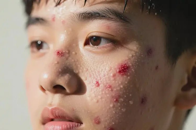 青少年面部出現(xiàn)濕疹不管它會自己好嗎(圖1)