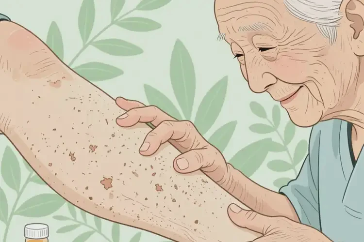 高齡老人小腿上出濕疹不管它會(huì)自己自愈嗎(圖3)