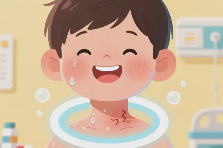 小孩脖子经常长湿疹可不可以彻底自愈(图1)