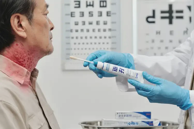 男人脖子上容易起濕疹能夠徹底治愈嗎(圖3)