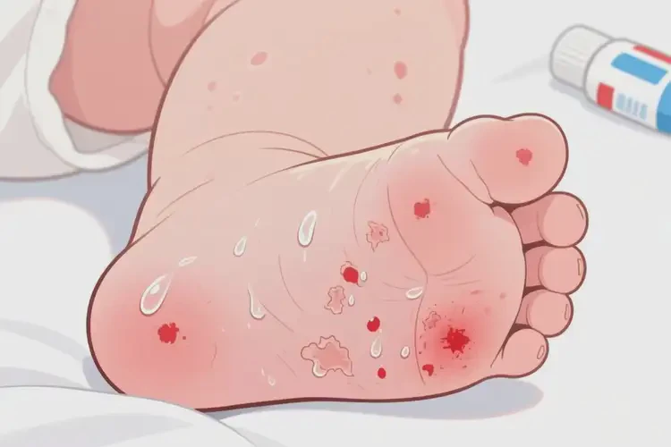 宝宝脚上长湿疹可不可以根治(图1)