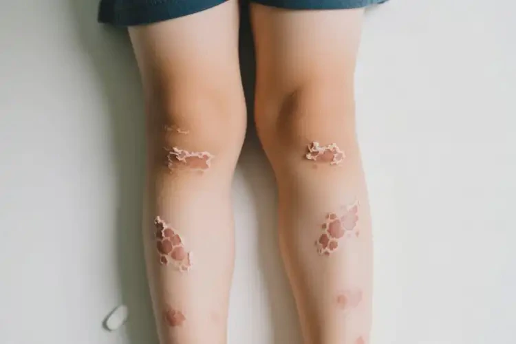 小孩四肢出現(xiàn)濕疹不管它會自己自愈嗎(圖1)