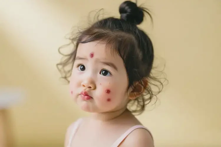 小孩臉上經(jīng)常起濕疹可不可以根治(圖1)