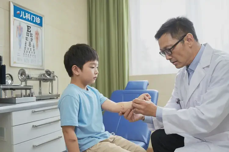 孩子四肢起濕疹不管它會(huì)自己好嗎(圖2)