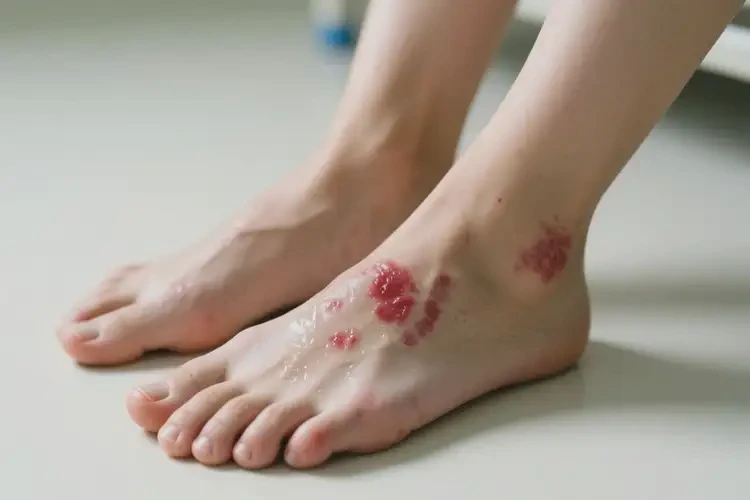 女人腳上出現濕疹能不能根治(圖2)