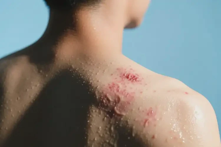 男生身上出濕疹不管它會自己好嗎(圖1)