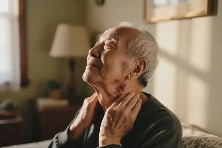 老人脖子上有濕疹可不可以根治(圖3)