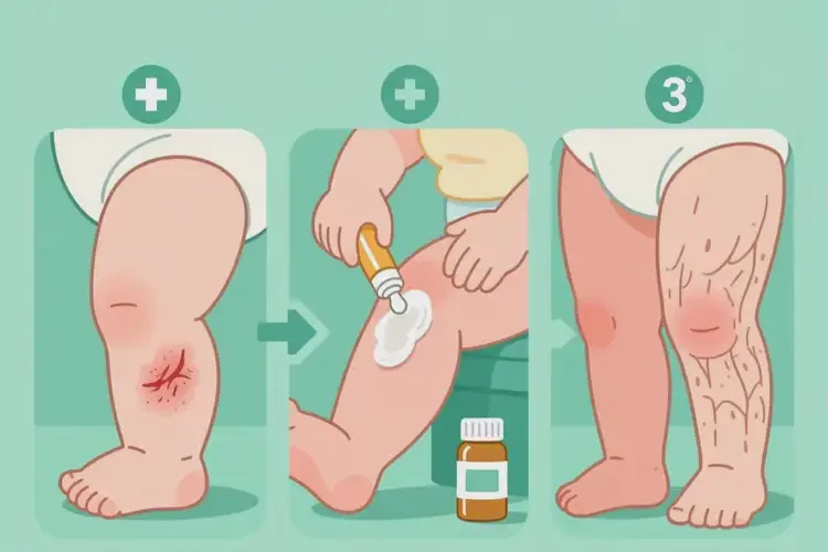 小儿大腿经常起湿疹可以彻底自愈吗(图1)