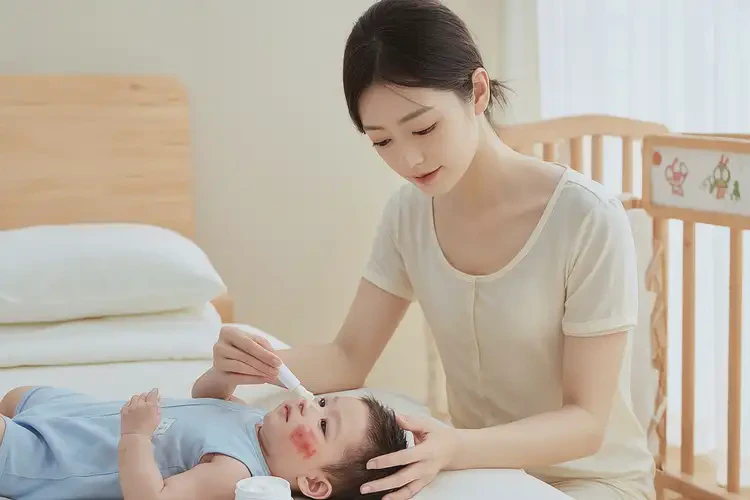 新生兒臉上起濕疹可不可以根治(圖2)