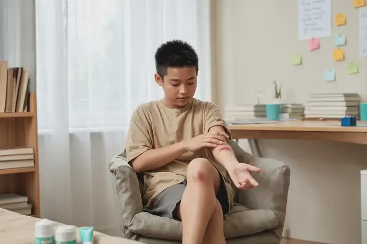 中學(xué)生屁股起濕疹能不能徹底自愈(圖4)