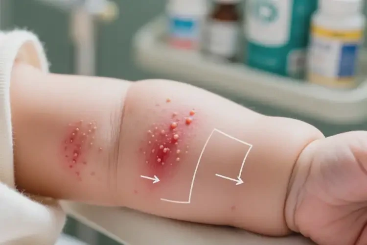 嬰兒手臂上容易長濕疹不管它會自己自愈嗎(圖4)