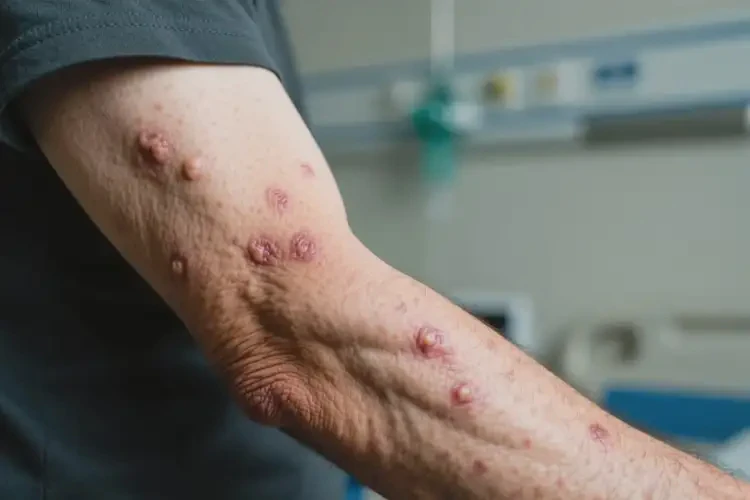 男人手臂上起湿疹能不能根治(图2)