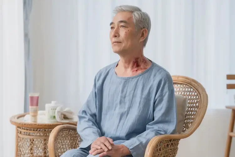 老年人脖子上容易長(zhǎng)濕疹可以徹底自愈嗎(圖2)