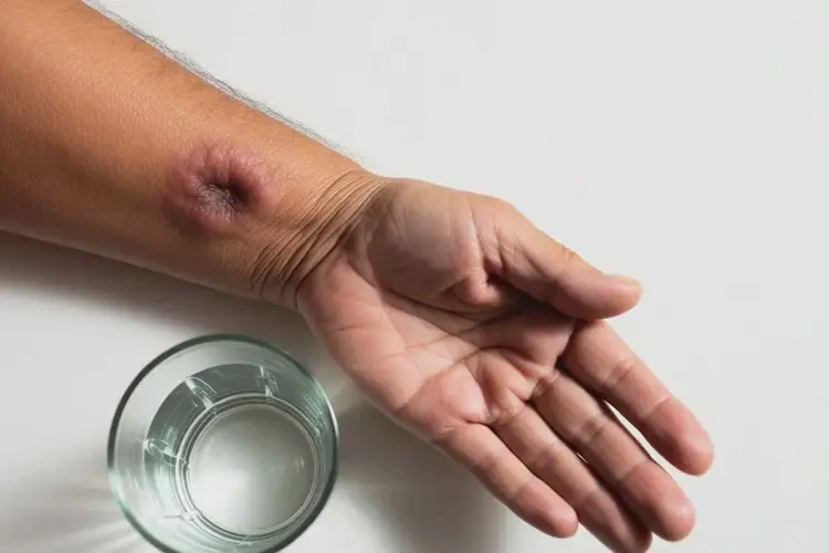 老人手臂上經(jīng)常長(zhǎng)濕疹不管它會(huì)自己好嗎(圖1)