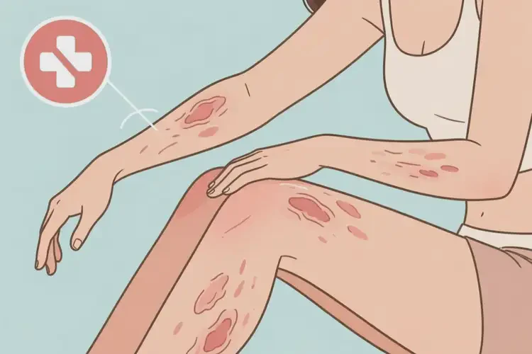 女性四肢長(zhǎng)濕疹可不可以根治(圖1)