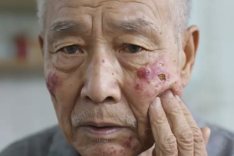 老年人面部經(jīng)常長濕疹可以徹底自愈嗎(圖4)