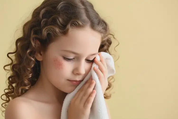 小學(xué)生面部有濕疹不管它會自己自愈嗎(圖2)