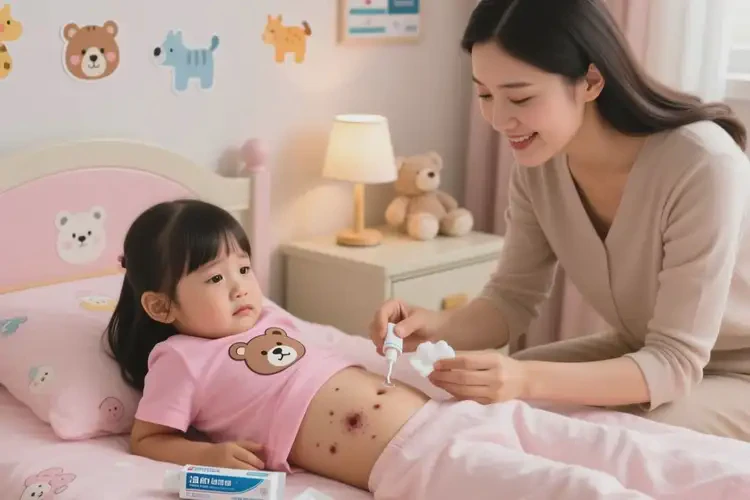 兒童肚子上容易起濕疹不管它會自己好嗎(圖3)