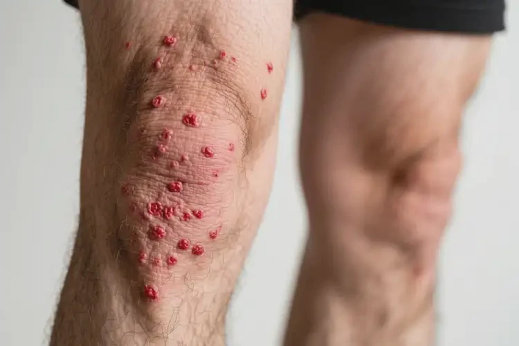 男人大腿出濕疹能不能根治(圖1)