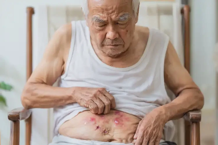 老人肚子上偶尔起湿疹能靠自己自愈吗(图3)