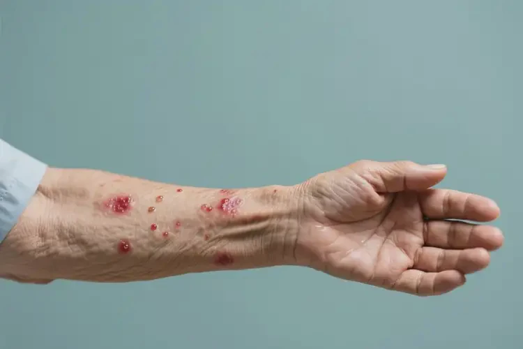 老年人身上起濕疹可以徹底自愈嗎(圖2)